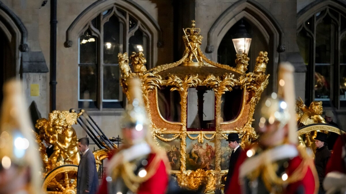 King Charles Wears Crown at First State Opening Parliament of Reign