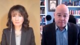 Юлия Савченко и экс-директор Совета национальной безопасности США по делам России Джеффри Эдмондс