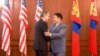 U.S. Secretary of State Antony Blinken meets with Mongolian Prime Minister Luvsannamsrain Oyun-Erdene in Ulaanbaatar, Mongolia, Aug. 1, 2024. 