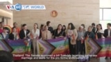 VOA60 World - Thailand legislature approves bill legalizing same-sex marriage