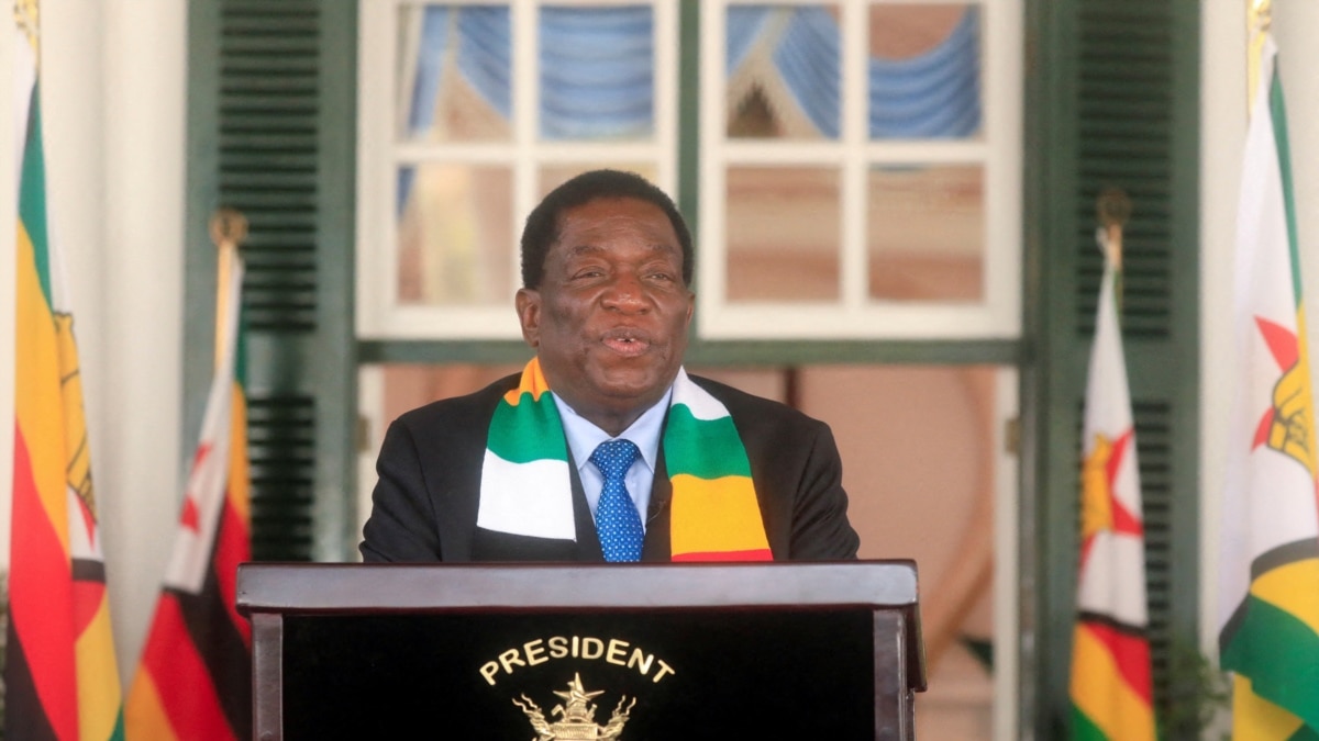 Zimbabwe Polling Commission President Mnangagwa Wins Reelection