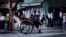 Rickshaw puller Akina Suzuki, 19, drives a rickshaw around Asakusa district in Tokyo, Japan, June 18, 2023.