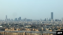 This picture taken on Aug. 1, 2023, shows a view of the skyline of Riyadh, Saudi Arabia.