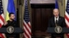 지난해 12월 볼로디미르 젤렌스키 우크라이나 대통령이 미국을 방문해 조 바이든 미국 대통령과 공동 기자회견을 가졌다.