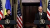 지난해 12월 볼로디미르 젤렌스키 우크라이나 대통령이 미국을 방문해 조 바이든 미국 대통령과 공동 기자회견을 가졌다.