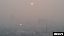 လေထုညစ်ညမ်းနေတဲ့ ထိုင်းနိုင်ငံ၊ ဘန်ကောက်မြို့မြင်ကွင်း (မတ်လ ၇၊ ၂၀၂၃)