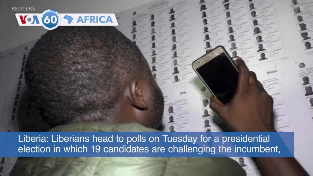VOA60 Africa Liberia votes in presidential election