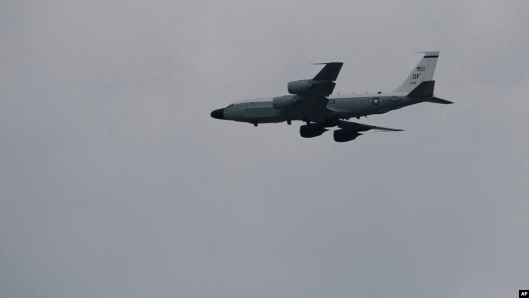 미 공군의 RC-135S ‘코브라볼’ 정찰기.