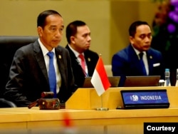 Dalam pidato pembukaannya di ajang WWF ke-10, Jokowi memperingatkan semua pihak untuk memperkuat kerja sama dalam tata Kelola air dunia yang lebih Baik, karena kekeringan dapat mengancam perlambatan ekonomi dunia di masa yang akan datang. (Biro setpres)