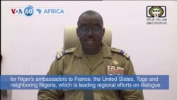 VOA60 Africa - Niger's junta revokes military agreements with France
