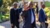 South African président Cyril Ramaphosa waves as he arrives to meet with senior officials of his African National Congress party during the ANC's National Executive Committee Thursday, June 6, 2024 in Johannesburg, South Africa. 