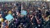巴基斯坦俾路支社区民众在西南部港口城市瓜达尔示威，要求更大权利。(2024年7月28日)