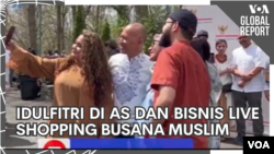 VOA Global Report: Idulfitri di AS dan Bisnis Live Shopping Busana Muslim Indonesia