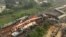 Rescuers work at the site of passenger trains accident, in Balasore district, in the eastern Indian state of Orissa, June 3, 2023. 
