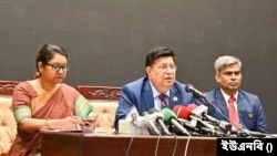 পররাষ্ট্র মন্ত্রণালয়ে এক সংবাদ সম্মেলনে পররাষ্ট্রমন্ত্রী ড. এ কে আব্দুল মোমেন 