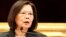FILE PHOTO: Taiwan President Tsai Ing-wen speaks during a news conference at the presidential office in Taipei, Jan. 27, 2023.