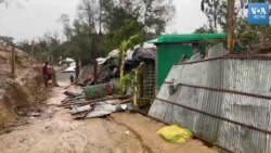 রোহিঙ্গা শরণার্থী শিবির জাদিমুড়া ঘুর্ণিঝড় মোখার প্রভাবে ক্ষয়ক্ষতি