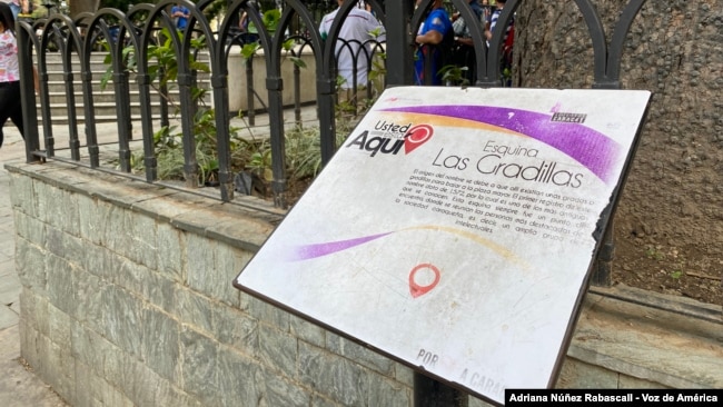 Esquina de Las Gradillas, cerca de la plaza Bolívar del centro de Caracas