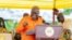 Shugabanin kasar Ghana Nana Akufo-Addo yana jawabi a lokacin wani taro na manoman Cocoa