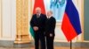 俄罗斯总统普京在莫斯科克里姆林宫会见到访的白俄罗斯总统卢卡申科。（2023年4月6日）