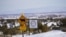 A road sign south of White Mesa, Utah, home to the Ute Mountain Ute Tribe. Utah is among several U.S. states that have banned ballot collection, posing a hardship to some Native American voters.
