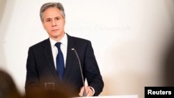 U.S. Secretary of State Antony Blinken attends a press conference with his Austrian counterpart Alexander Schallenberg in Vienna, March 15, 2024.