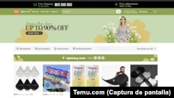 Temu （拼多多海外版）在美国的销售网站。