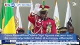 VOA60 World- General Brice Clotaire Oligui Nguema sworn in as the transitional president of Gabon