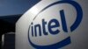 Logo của Intel tại trụ sở chính của hãng ở Santa Clara, bang California. 
