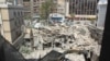 အစ္စရေးရဲ့ လေကြောင်းတိုက်ခိုက်မှုကြောင့် ပျက်စီးသွားတဲ့ ဆီးရီးယားနိုင်ငံမြို့တော်မှာရှိတဲ့ အီရန် ကောင်စစ်ဝန်ရုံး (ဧပြီ ၂၊ ၂၀၂၄)