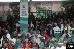 Guests attend the inauguration ceremony of Nigeria's new president Bola Tinubu at the Eagle Square in Abuja, Nigeria, May 29, 2023.