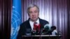 El secretario general de la ONU, Antonio Guterres, habla durante una visita a Burindi, el 5 de mayo de 2023. El 15 de mayo en Jamaica, Guterres lamentó la poca respuesta de la comunidad internacional ante los pedidos de ayuda humanitaria urgentes para Haití.