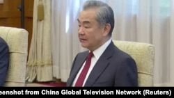 Chinese Foreign Minister Wang Yi meets with Pakistani officials in Beijing, May 15, 2024. At the talks, both sides agreed to maintain a strong relationship and safeguard each other's core interests.