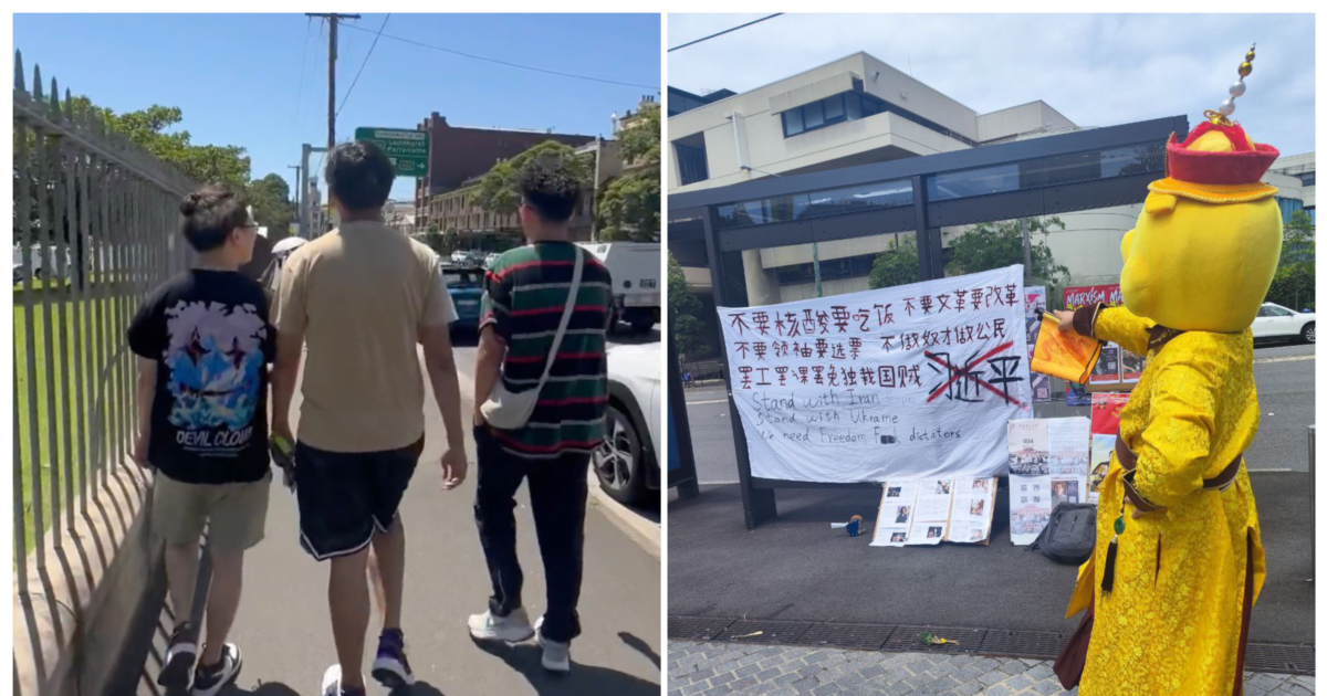 澳洲校园里,“反贼维尼帝”大战“小粉红”