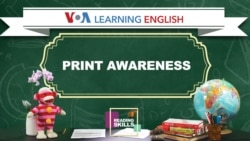 Early Literacy: Print Awareness