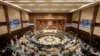 A general view shows the opening session of the meeting of Arab foreign ministers at the Arab League Headquarters, to discuss the Sudan and Syrian situations, in Cairo, Egypt, May 7, 2023.
