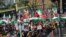 Iranian Americans rally near Los Angeles City Hall on Feb. 11, 2023, to support protesters in Iran who have been demonstrating against their Islamist rulers since the previous September. (Karmel Melamed) 