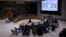 A general view during a meeting on the conflict between Israel and Hamas at U.N. headquarters in New York, Oct. 24, 2023. 