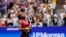 Coco Gauff of the United States reacts after defeating Aryna Sabalenka of Belarus in the women's singles final of the U.S. Open tennis championships in New York, Sept. 9, 2023.