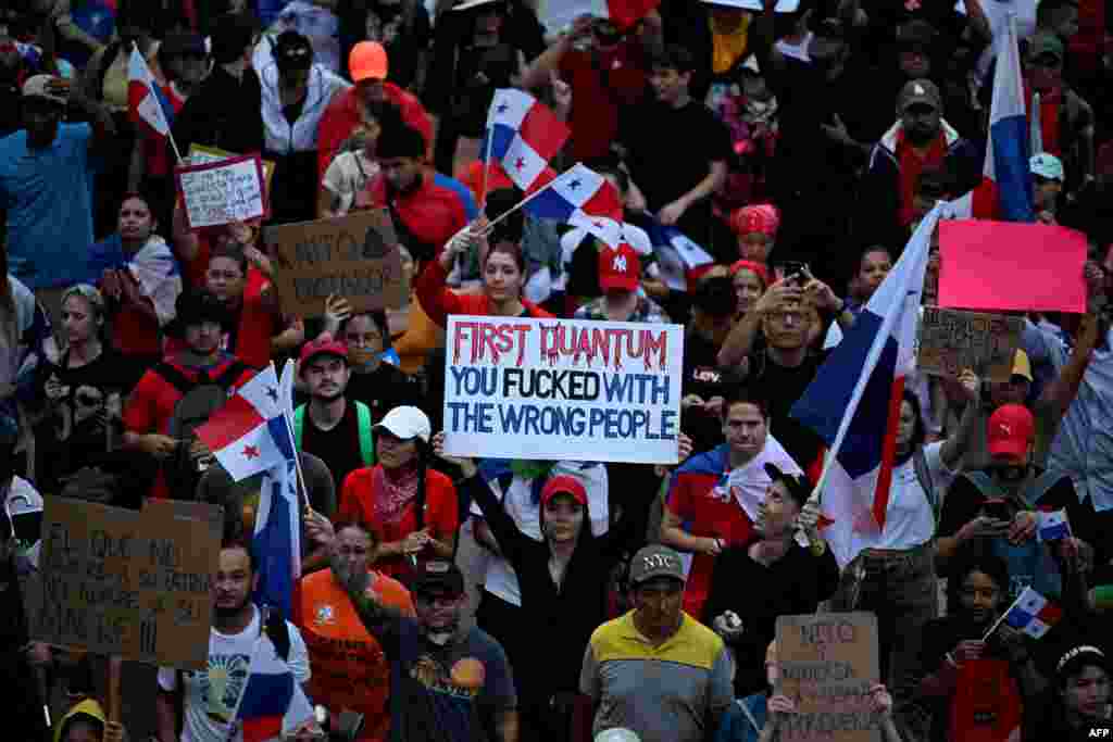 Los manifestantes piden que el contrato sea eliminado, ya que este permite que se siga extrayendo cobre en una amplia zona boscosa. Los panameños han salido a las calles por cuatro días consecutivos.