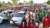 FILE - United Methodist Church members march, sing and dance in Jalingo, Nigeria, marking the 100th anniversary of Methodism in the country, in December 2023. Church leaders in Nigeria are considering leaving the church over theological differences.