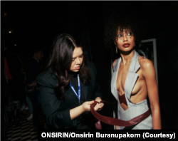 Thai fashion designer Onsirin Buranupakorn debuted her ONSIRIN brand's "The Great Female Appropriation" at the New York Fashion Week in Feb. 2024.