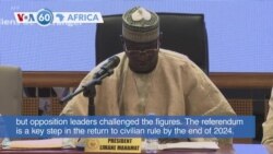 VOA60 Africa - Chad: New constitution approved, electoral commission says