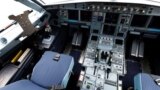 This file photo shows a view of flight controls in the cockpit of a JetBlue Airbus A321LR is pictured at the 54th International Paris Air Show at Le Bourget Airport near Paris, France, June 20, 2023. (REUTERS/Benoit Tessier)