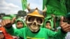 Pendukung Partai Persatuan Pembangunan (PPP) saat kampanye pemilu di Jakarta pada 18 Maret 2009. (Foto: Bay Ismoyo/AFP)