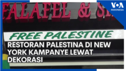 Restoran Palestina di New York Kampanye Lewat Dekorasi 