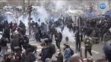Paris’te Protestocularla Polis Çatıştı 