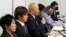 Accusers in Japanese boy band producer Johnny Kitagawa's sex scandal, attend a news conference in Tokyo, Sept. 4, 2023.