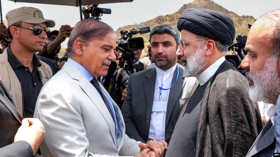 د ایران صدر ابراهېم رئیسي او د پاکستان وزیراعظم شهباز شریف