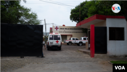 Facade of the headquarters of the Nicaraguan Red Cross, in Managua, Nicaragua.  Photo: VOA